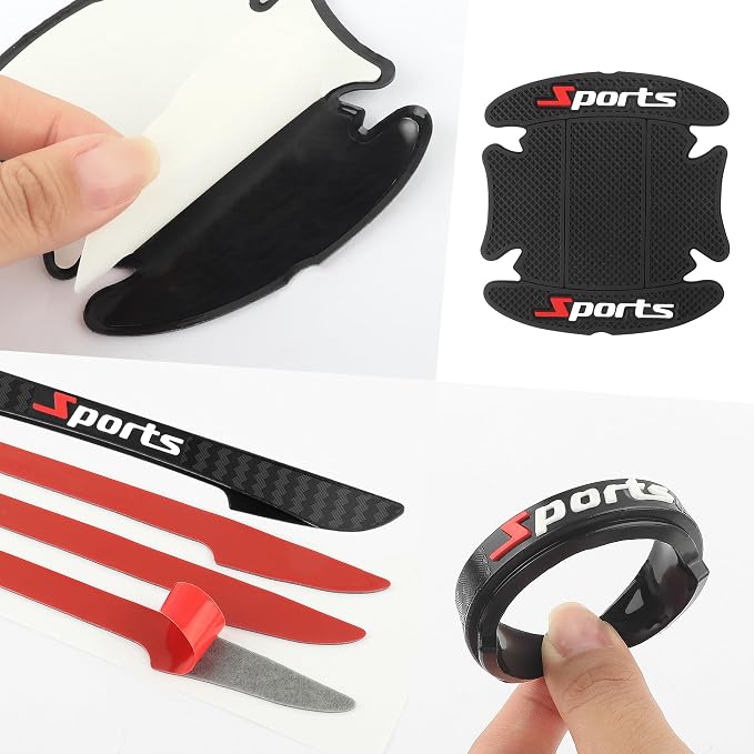 8PCS Car Door Protector,Sports Car Door Handle Protector,Sports Car Door Handle Scratch Protector,Universal CCar Door Edge Protector Fit Most Cars,SUVs,Trucks - Image 5