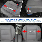 2 Pack Gray Ventilated Cooling Car Seat Covers for Summer | 3D Air Mesh, PU Leather, Breathable, with Storage pocket, Non-slip, Universal Fit for Car Truck SUV, Easy to Install - Image 7