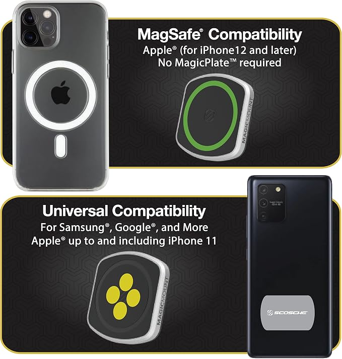 Scosche MP2CUPM-SP MagicMount Pro2 Cup Holder Magnetic Cell Phone Holder Car Mount Kit Compatible with MagSafe, iPhones, Galaxy, Pixel & All Smartphones - Image 7