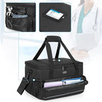 Trunab Large Insulated Medical Bag with Dividers, Easy-Clean Trauma Pouch | Empty Bag for Custom Setup, Ideal for Home/Travel/Camping, Wipe-clean Interior - Image 4