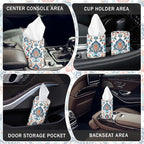 Arttown Car Tissue Holder for Cup Holder Facial Tissues 12 Pack Moroccan | Boho Bulk 3-Ply,Refillable Marble Print Cylinder Tissue Boxes,Fit Car Home Office School (600 Sheets Total,50 Sheets Each) - Image 4