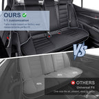 IKABEVEM Car Seat Covers Fit for Chevrolet/Chevy Malibu 2016-2025 2026 | Custom Full Set,Waterproof Faux Leather,Scratch Resistant,Full Wrap,Easy to Install&Wipe Clean,Black Seat Interior Protector - Image 2