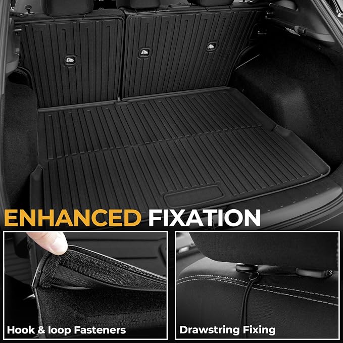 Cargo Mat for 2025-2026 Nissan Kicks (AWD/FWD) Accessories | Integrated Cargo & Backrest Liner, 3D Custom Fit, Odorless TPE, All-Weather Protection, Folds with Rear Seats, Quick Setup - Image 4