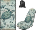 Sea Turtle Print Car Seat Towel Cover After Gym Dolphin Whale Print Car Seat Hoodie Towel Vintage Sports Towel for Gym Workout, Running, Swimming, Beach and Hiking by Baxinh