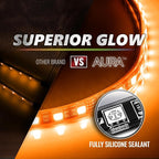 OPT7 Aura Pro Multicolor Interior SUV & Van Lights w/App & Remote, 6PC Kit | Extended Interior Lighting, RGB Ambient Footwell Glow, Full SUV Coverage, Sound Sync, 3-Row Car Decor, 12V LED Strips - Image 4