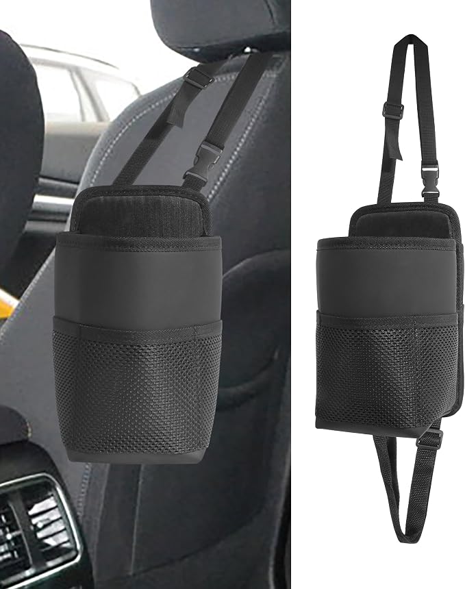 bylikeho Car Cup Holder,Cup Holder for Car,Car Seat Cup Holder,Car Accessories 2 in 1 Large Back Seat Cup Holders for Cars,Hanging Mini Car Seat Side Organizer by bylikeho