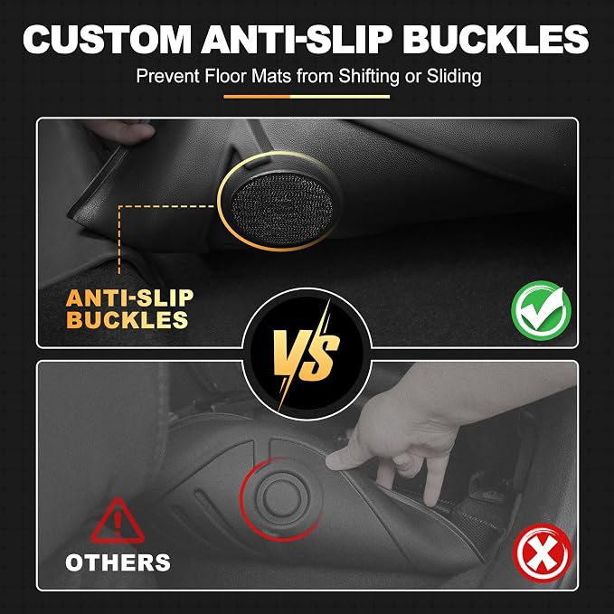 AOMSAZTO Floor Mats for Toyota Camry 2012-2017 (Not for Hybrid) Cargo Liner | All Weather Floor Liners & Cargo Mat Custom Fit Waterproof Trunk Mat Camry Accessories 1st & 2nd Row & Trunk Black - Image 7