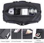 100L EXTRA LARGE Foldable Waterproof Travel Duffle Bag for Men Women | with Shoe Compartment, Black, 32“ Duffel for Weekender Gym Sport, Tear Resistant, Polyester - Image 3