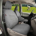 Sienna Car Seat Covers Custom Fit for 2011-2020 Toyota Sienna SE,LE,XLE,SE Premium,XLE Premium,8-Seater,Full Coverage,Airbag Compatible Polyester Auto Seat Protector (Full Set,Gray) by Coverdream