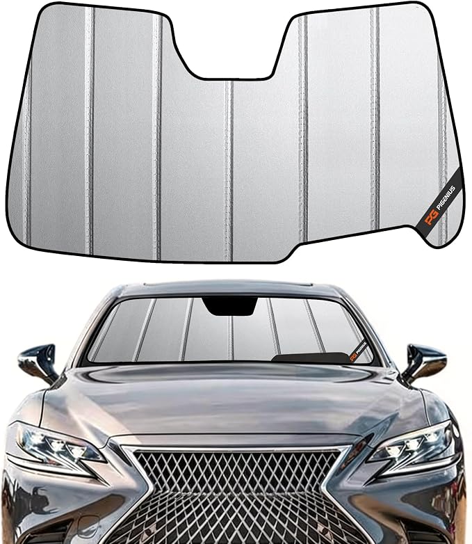 Pigenius Windshield Sunshade for Lexus LS 2018-2026 with HUD, Front Window Sun Shade - Safeguard by Pigenius