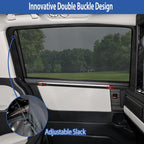 Car Window Shades(2 Pack)-Side Window Sun Shades, UV Protection Breathable Spandex Baby Window Covers, Universal Fit Most of Cars, Protect Privacy for Family-(27.5"x57"), Black - Image 6