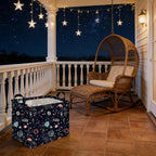 Rectangular Star baskets,Storage Basket,Waterproof foldable laundry basket for Kids,Cute Toys Storage Bin Organizer,Book bins,Starry Sky Galaxy Room Decor(Stars) - Image 5