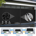Privacy Garage Door Screen Blackout for 1 Car Garage-10x7FT Heavy Duty Magnetic Garage Screen,Thicker 265g/㎡ Mesh, Hands Free, Magnetic Privacy Garage Screen Door (Black, 10 * 7FT) - Image 4