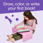 HearthSong Kids’ Portable Folding Lap Desk with Large Storage Activity Tray - 17" L x 12" W x 7½"H - Pink - Image 4
