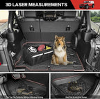Cargo Liner with Floor Mats Fit for 2018-2025 Jeep Wrangler JL Unlimited 4 Door 4X4, Cargo Mat Durable TPE Floor Liner for 2024 Jeep Wrangler JL/JLU Accessories(Cargo Mat+Floor Mat) - Image 3