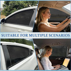 Car Window Shades,2 Pack Car Side Window Sunshade,Breathable & Retractable | (Front Windows)Car Window Shade for Baby,Universal Fit Most of Cars,Glare Shield,Protect Privacy - Image 9