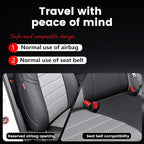 HKZ Custom Fit Civic Seat Cover Full Set for Honda Civic (Sedan 2022 2023 2024 Touring)&(Sedan 2025-2026 Sport Touring),5-Seats Full Set,Leather Seat Protector(Grey) - Image 9