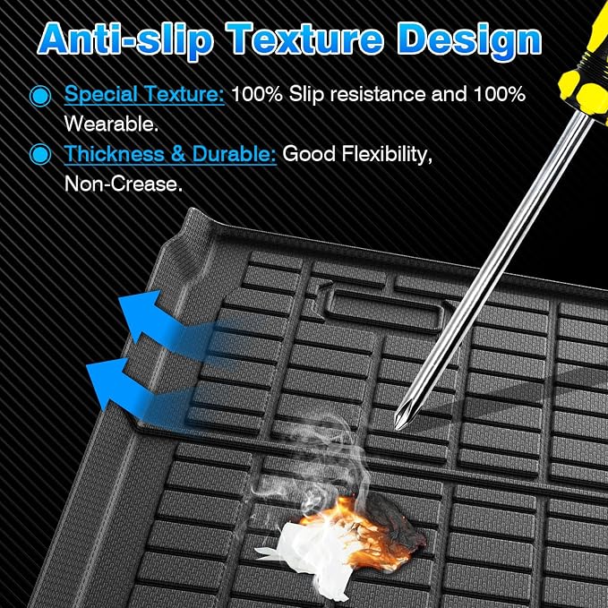 Cartist Cargo Mat & Backrest Mat Fits for Ford Expedition max 7&8 Seats 2025 2026 (Only Fit Max) All Weather Rear Cargo Liner for Expedition max Accessories for Ford Expedition max 25-26 - Image 4