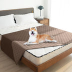 gogobunny 100% Double-Sided Waterproof Dog Bed Cover Pet Blanket Sofa Couch Furniture Protector for Puppy Large Dog Cat, Reversible (82x120 Inch (Pack of 1), Dark Chocolate/Light Chocolate) - Image 2