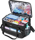 Trunab Large Insulated Medical Bag with Dividers, Easy-Clean Trauma Pouch | Empty Bag for Custom Setup, Ideal for Home/Travel/Camping, Wipe-clean Interior by Trunab