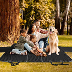 Mancro Waterproof Dog Back Seat Cover with Zipper Flap, Fit for F150/RAM | Visible Mesh Window,Split Seat Design，Great Gift，Storage Pockets，Effortless Cleaning, Designed for full-size trucks, Comfort - Image 7