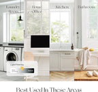 REGAL estate Damage-Free Peel and Stick Door Mini Blinds, White, 25 x 48 in | Damage-free removal, Ideal for renters and smooth doors, PeelMount adhesive design, Light filtering, Cordless 1 in slats - Image 5
