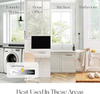 REGAL estate Damage-Free Peel and Stick Door Mini Blinds, White, 25 x 72 in | Damage-free removal, Ideal for renters and smooth doors, PeelMount adhesive design, Light filtering, Cordless 1 in slats - Image 5