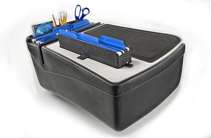 AutoExec Efficiency FileMaster Car Desk for Your Vehicle Workstation and Mobile Office, Grey - Image 6