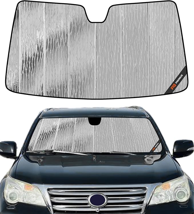 Pigenius Windshield Sun Shade for Lexus GX460 2010-2023, Custom Front Window Sunshade - AstraGuard by Pigenius