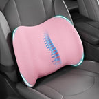 BYMECOST Lumbar Support Pillow for Car, Memory Foam Car Back Cushion | Car Seat Back Pillow for Driving, Adjustable Strap, Ergonomic Lower Back Support Pillow, Office Chairs and Wheelchairs by BYMECOST