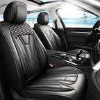 Fit Camry Premium Leather Car Seat Covers for Toyota Camry 2012-2025 2026 - Waterproof，Breathable，All-Weather Seat Cushion Protecto & Airbag Compatible, Full Set All Black by Unknown