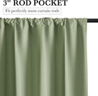 RYB HOME Bedroom Blackout Curtains 80 inches Long, 100% Blackout | Thermal Insulated, Noise Reducing, Curtains for Living Room Nursury, For Sleep, W42 x L80, Biscotti Beige - Image 2