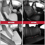 FREESOO Custom Leather Seat Covers for Toyota Corolla Hybrid LE 2020-2022 | Hybrid XLE 2023-2026, Sedan, Full Set, Airbag Compatible, Scratch-resistant, Waterproof, Durable Material, Easy-clean - Image 5
