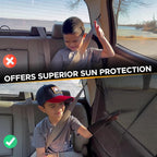 EcoNour Magnetic Car Sun Shade Side Window (2 Pack) | Rear Window Sun Shade | Blocks Harmful UV Rays | Ensures Privacy Protection | Baby Travel Accessories | Magnetic Curtain for Baby and Kids - Image 7