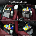 Car Back Seat Organizer and Storage Bag, Premium 1680D Oxford Cloth Collapsible Universal Hanging Car Seat Back Organizer for Kids & Adults - Image 6