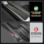 Floor Mats for Toyota RAV4 Hybrid 2026, Cargo Mat & Seat Back Mat (NO PHEV) | Fit Trunk without Subwoofer, Custom Fit Floor Liners with Door Sills Protector All-weather Trunk Mat 2026 RAV4 Accessories - Image 3
