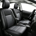 Custom Fit Seat Covers for Toyota Corolla 2014-2019 L, LE, LE Eco | Black Full Set. Premium Faux Leather, Waterproof, Airbag Compatible, easy maintenance, factory-style fit, Precision fit by AOMSAZTO