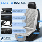 Cooling Car Seat Cushion Ventilated Car Seat Cover with 3-Speed Adjustable Universal Fit for 12V/24V Car SUV Truck Van for Summer, Gray - Image 7