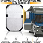EcoNour RV Door Window Shade Trailer RV Skylight Covering for UV Protection | Foldable Window Sunshade | Blinds for Camper Windows | Camping Accessories for Travel Trailer | 16" x 25" - Image 6