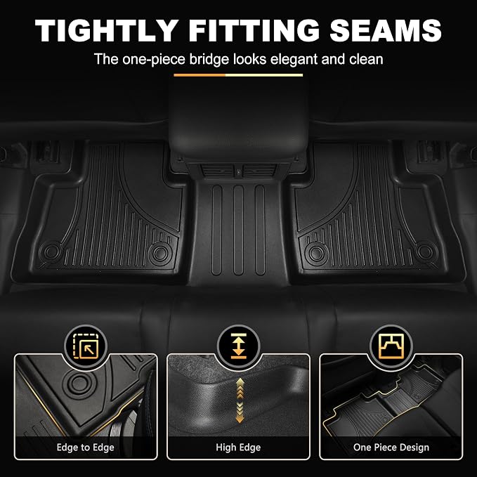 AOMSAZTO Floor Mats for Toyota RAV4 2019-2025 (Not for Hybrid or 2026) | Custom Fit All-weather Protection Easy to Clean Waterproof Odorless Heavy Duty Black - Image 7