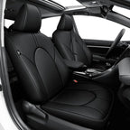 TTX LIGHTING Custom Fit for Toyota Camry Front Seat Covers | Gas |2018-2024 2-Seats | Original Seat Pattern | Full Coverage | Easy Install | Waterproof | Faux Leather by TTXLIGHTING%C2%AE