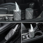 SINGARO Car Tissue Holder, 4 Pack Car Cup Holder Facial Tissues with Travel Tissue Bag, Quick and Convenient Flower Combination Car Tissue Box(4 Canisters/200 Tissues) Gray - Image 5