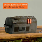 Fitdom Tactical Hanging Toiletry Bag for Men, Travel Dopp Kit Organizer | Water Resistant 1680D Fabric with MOLLE Webbing, Hanging Hook & 4 Compartments for Shaving, Grooming, Gym & Camping Gear - Image 5