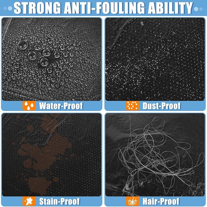 MYFAMIREA 375 PCS Disposable Car Seat Covers Clear Plastic Vehicle Seat Protector Set with Steering Wheel, Gear Shift and Handbrake Covers, Universal for Cars Auto Truck Bus Airplane - Image 3