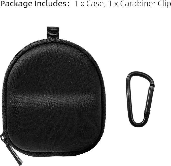 Ginsco 2026 Hard Shell Earbuds Case for Wired/Wireless Earphone, Portable Travel Tech Cable Cord Organizer, Backpack-Style Storage Pouch with Carabiner for Apple EarPods - Image 9