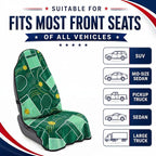 Car Seat Towel Cover for Front Seat, 1Pc Sweat Absorbent Car Seat Protector with Non-Slip Backing, Waterproof Towel Car Seat Cover for Runners, Gym, Swimming, Beach, Pets, Green Court Sport - Image 6