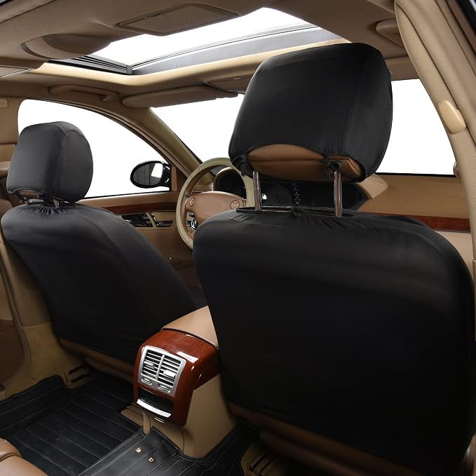 Flying Banner Car Seat Covers Front Seats Rear Bench Polyester car seat Protectors Easy installations Rear Bench Split Classic Man Lady Truck - Image 4
