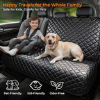 URPOWER Dog Car Seat Cover for Back Seat, Waterproof PU Leather | Non-Slip, Scratch-Resistant Rear Bench Seat Protector for Dogs, Easy to Clean, for Large Sedans & Large SUVs - Image 7