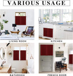 RYB HOME Blackout Curtains for Bedroom Living Room Nursery 63 inches Long | Thermal Insulated,Room Darkening,Privacy Protection,Rod Pocket,Drapes for Office Home Theater,W34 x L63,Burgundy Red,2 Panels - Image 6