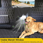 Meginc Dog Seat Covers for Tesla Model Y,Dog Hammock for Tesla with Side Flaps, 100% Waterproof Tesla Model Y Dog Accessories with Mesh Window & Headrest Protector Easy Clean up Pet Car Seat Cover - Image 4